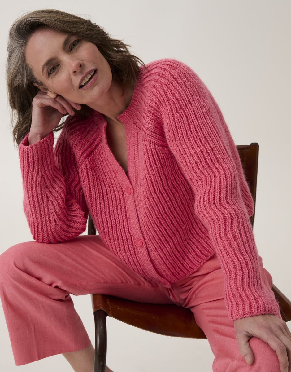 Sirdar Root System Rib Cardigan | Knitting Pattern 10913 | Loveful Bio Blend DK