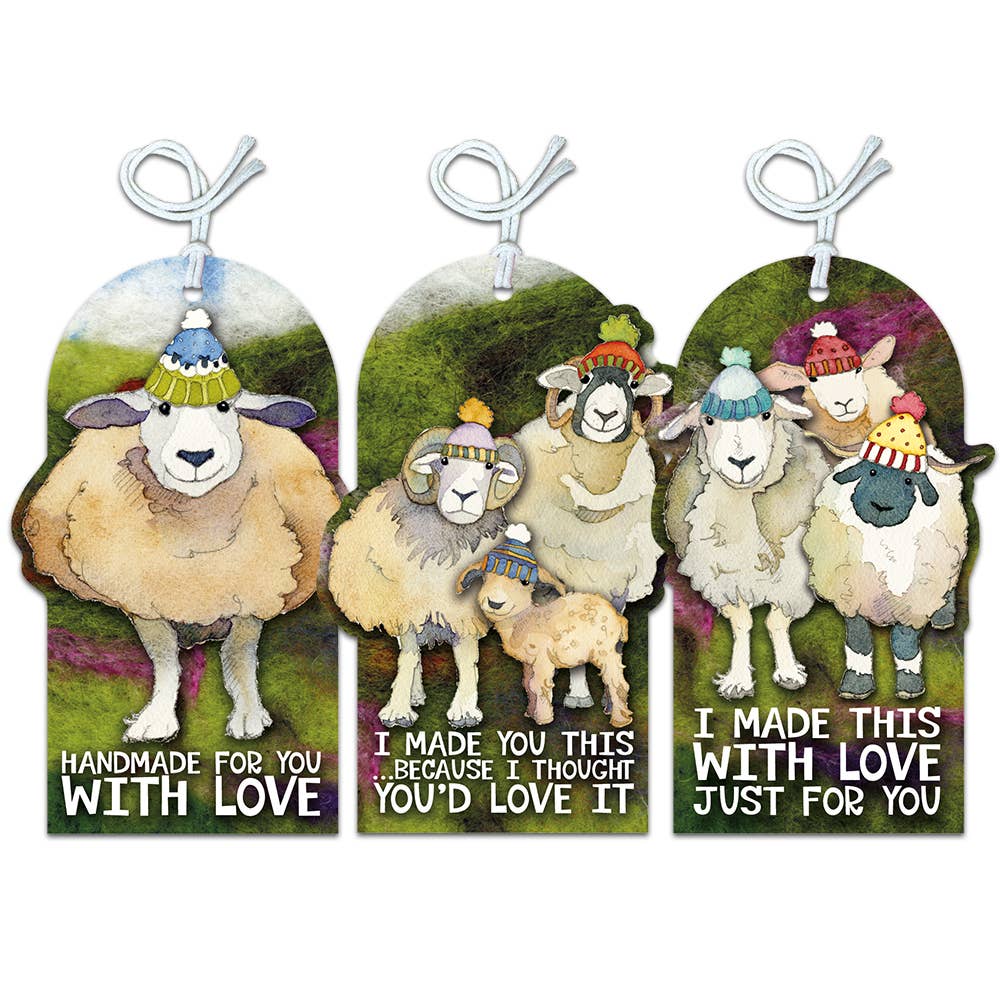 Happy Sheep . Crafting Tags
