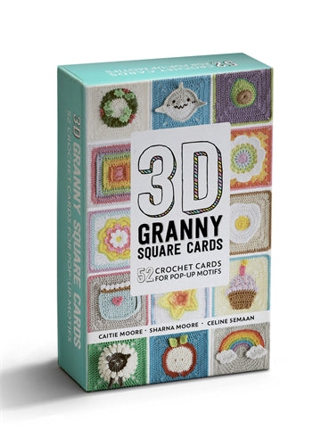 David and Charles | 3D Granny Squares Card Deck by Sharna Moore | 52 Crochet Cards