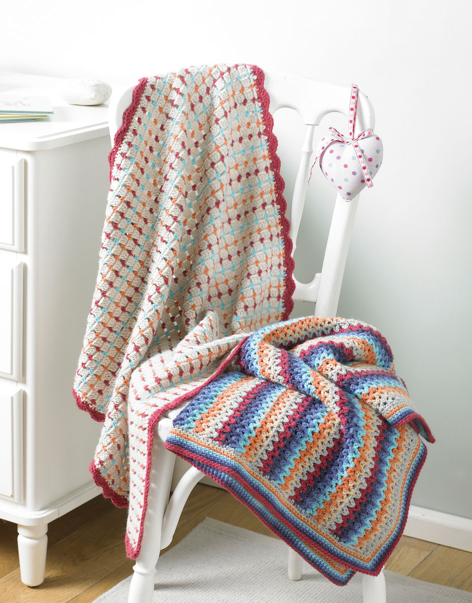 Sirdar Baby Blanket & Afghan Crochet Patterns | Design 5203 | Snuggly DK