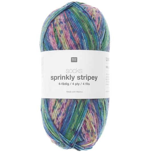 Socks Sprinkly Stripey 4-Ply Yarn 100g 400m
