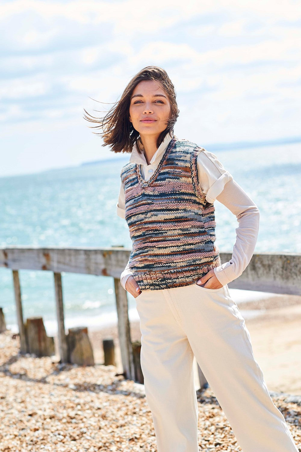 Cardigan and Tank top Knitting pattern 10097