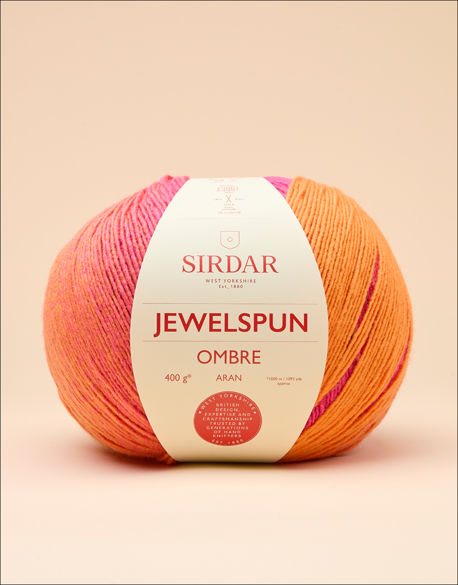 Jewelspun Ombré, aran, 400g