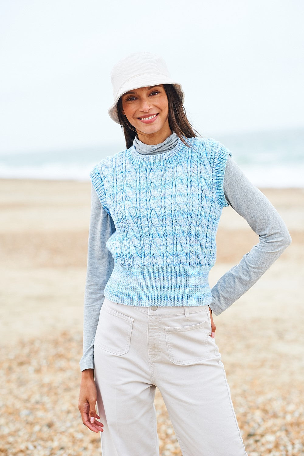 Tank Top 10010 | Cable Knit Design