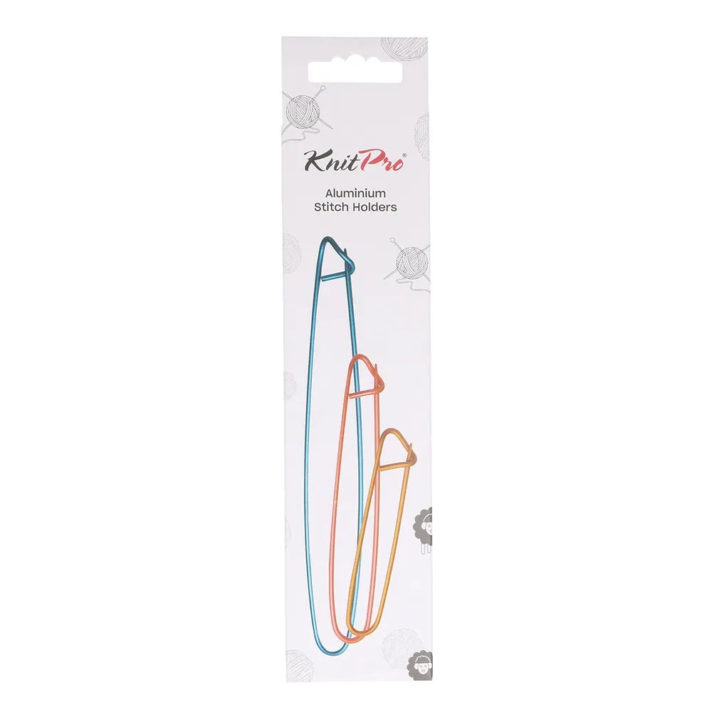 KnitPro Aluminium Stitch Holders – Set of 3