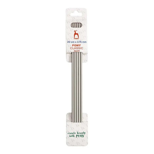 Double pointed needles, aluminium, Pony
