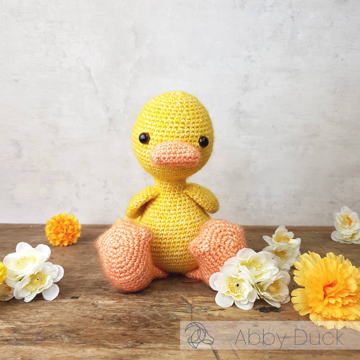 DIY Crochet Kit - Abby Duck | Blended Yarn | Amigurumi | 25 cm