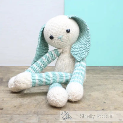 DIY Knitting Kit - Shelly Rabbit | Blended Yarn | Knitted Toy | 35 cm