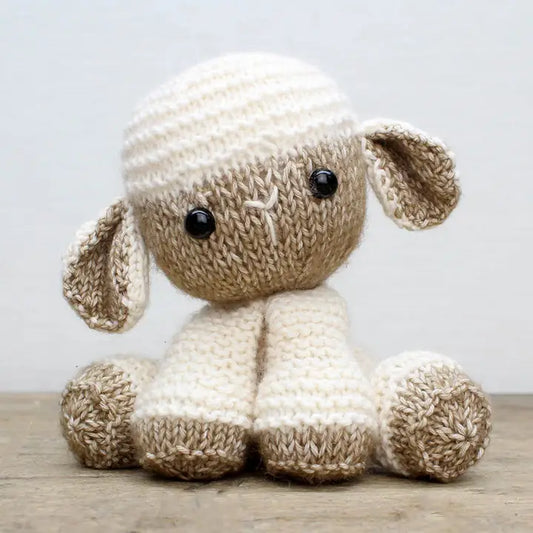 DIY Knitting Kit - Lore Lamb | Blended Yarn | Knitted Toy | 20 cm