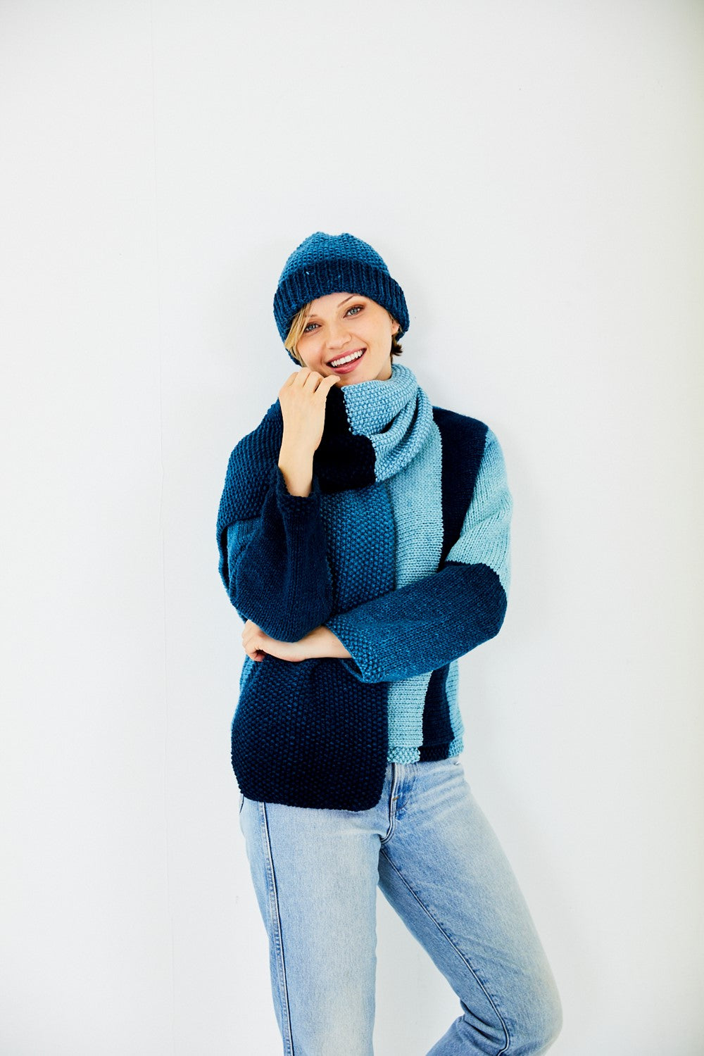 Sweater , Hat & Scarf Knitting pattern 10188