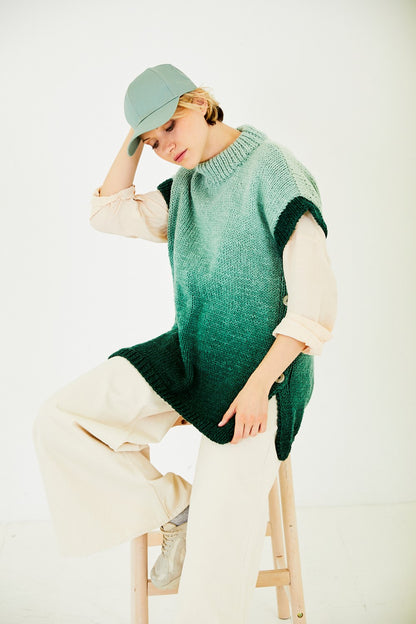 Round & Turtle Neck Tank Tops Knitting pattern  10189