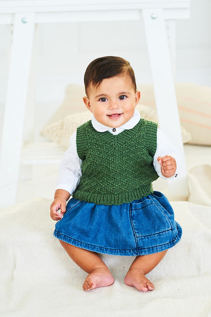 Stylecraft Pattern 10239 - Baby & Toddler Knitted Tank Top