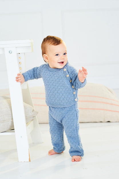 Stylecraft Pattern 10241 - Baby Knitted Cardigan & Trousers Set