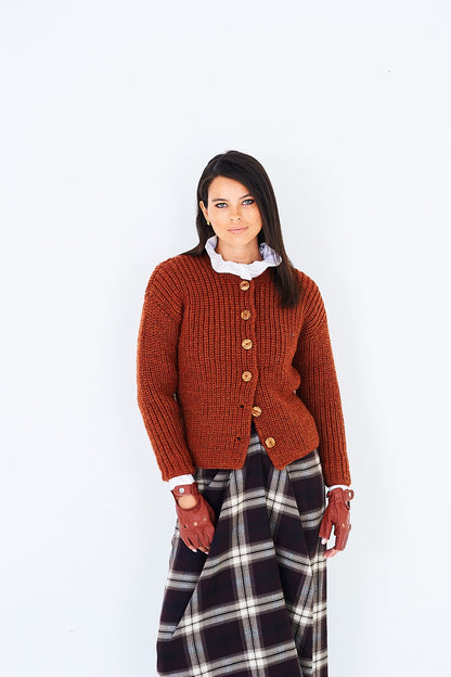 Ribbed Jacket knitting pattern 10271