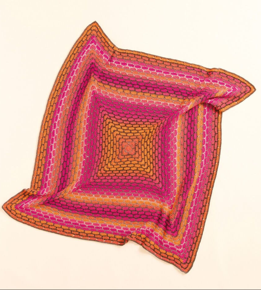 Sirdar Jewelspun Ombre Crochet Blanket | Crochet Pattern 10931 | Chunky Weight