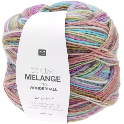 Rico Design Creative Melange Aran Wonderball | 51% Wool / 49% Acrylic | 200g / 640m