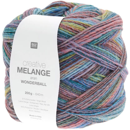 Rico Design Creative Melange Aran Wonderball | 51% Wool / 49% Acrylic | 200g / 640m