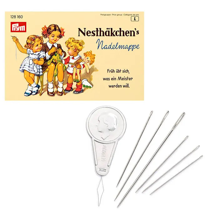 Hand sewing- darning needles set with threader