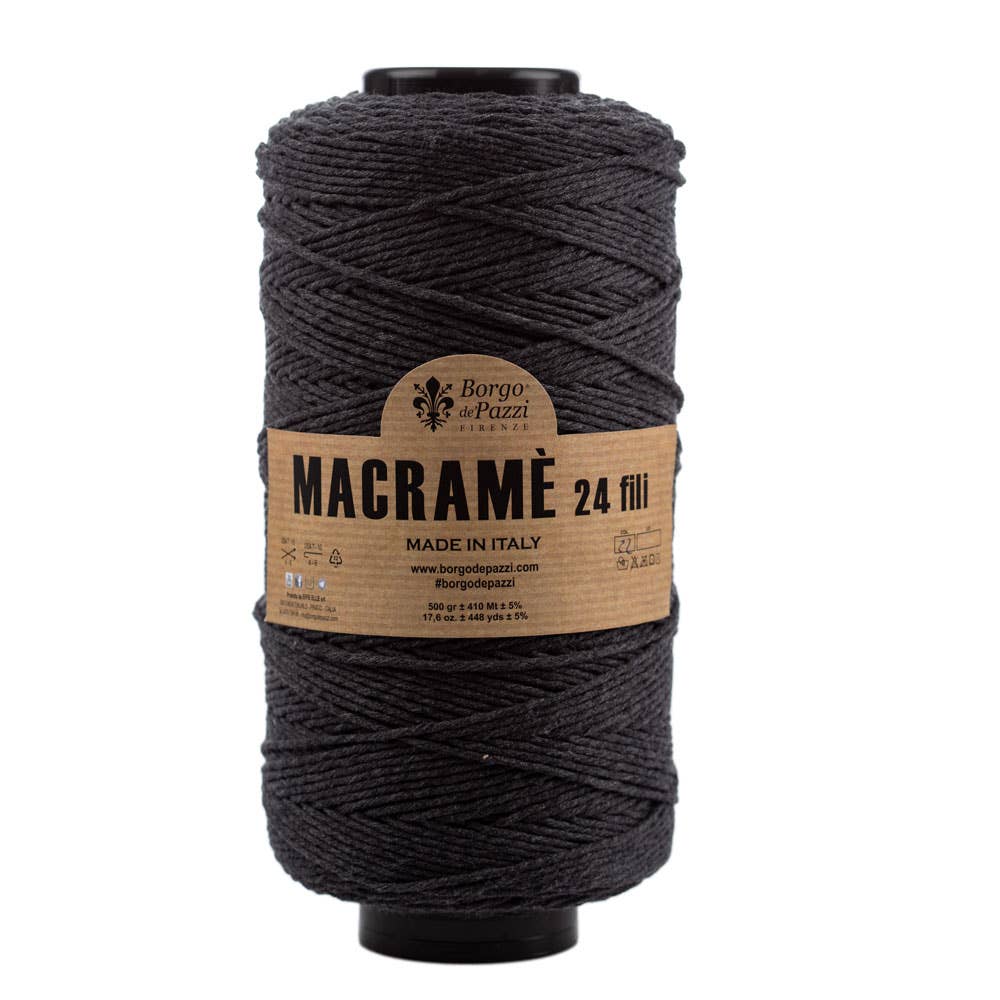 Borgo de' Pazzi Macramé Yarn | 24-Ply Twisted Cotton | 500g