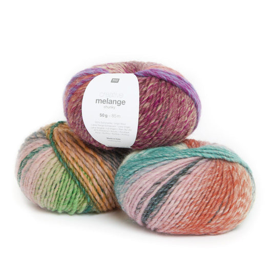 Creative Melange Chunky | 53% Virgin Wool, 47% Polyacrylic | 50g 85m