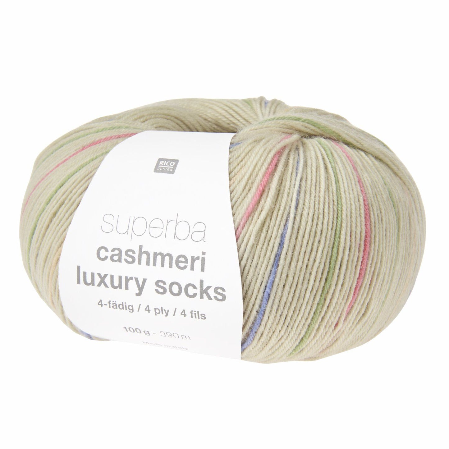 Superba Cashmeri Luxury Sock Yarn | 65% Wool, 10% Cashmere | 100g