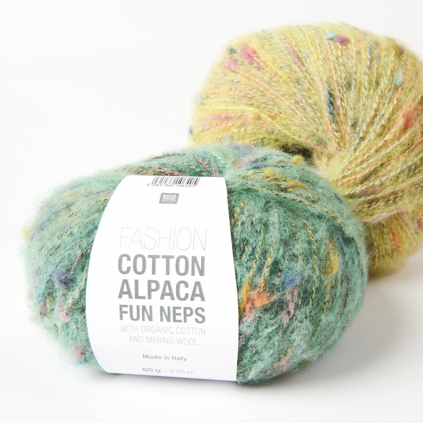 Fashion Cotton Alpaca Fun Neps | 38% Organic Cotton, 17% Alpaca, 13% Merino | 50g / 215m
