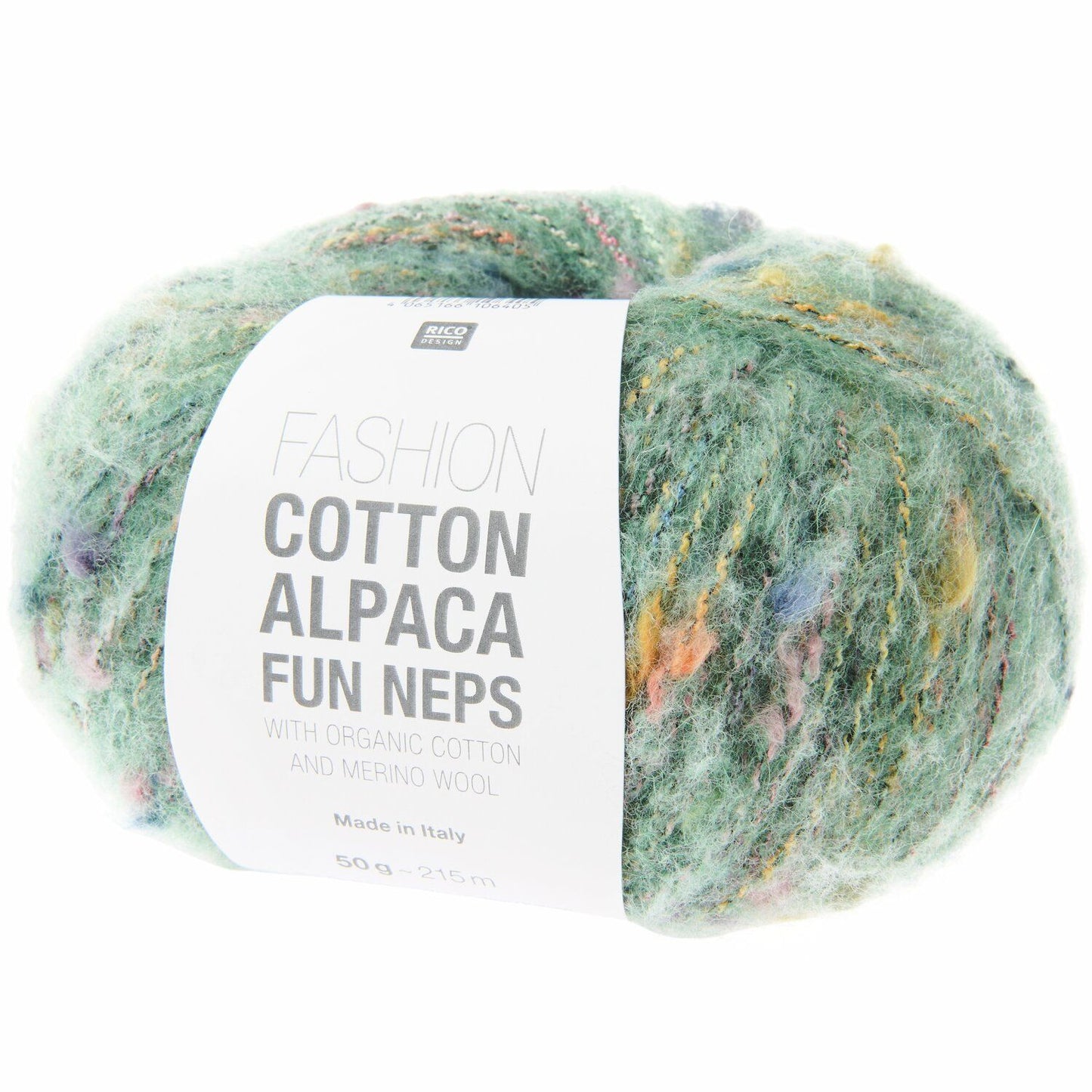 Fashion Cotton Alpaca Fun Neps | 38% Organic Cotton, 17% Alpaca, 13% Merino | 50g / 215m