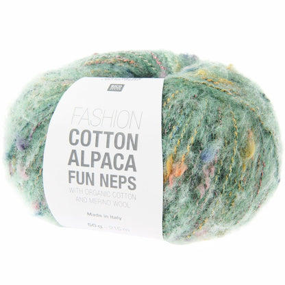 Fashion Cotton Alpaca Fun Neps | 38% Organic Cotton, 17% Alpaca, 13% Merino | 50g / 215m