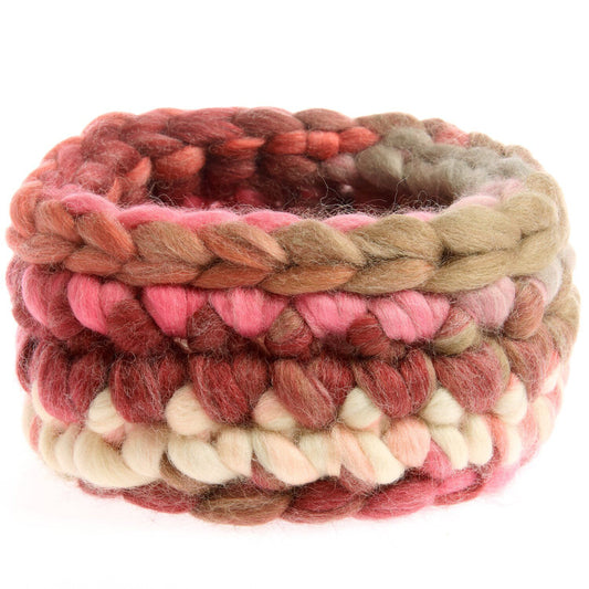 Creative Wool Ribbon Yarn | 70% Polyacrylic 30% Wool | Flat Felt Ribbon, 25mm Needles