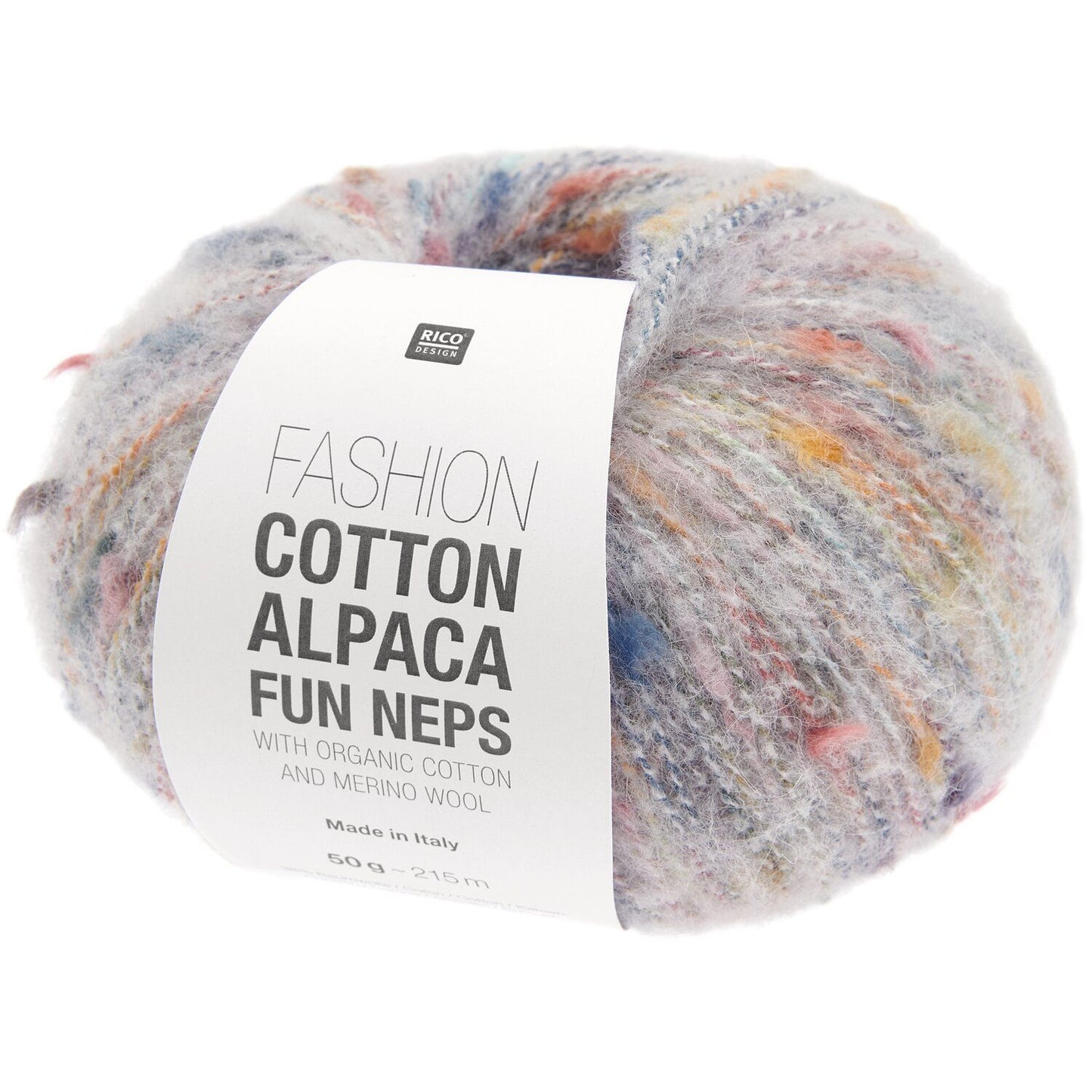 Fashion Cotton Alpaca Fun Neps | 38% Organic Cotton, 17% Alpaca, 13% Merino | 50g / 215m