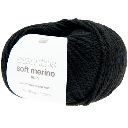 Essentials Soft Merino Aran | 100% Virgin Wool Superwash | 50g 100m
