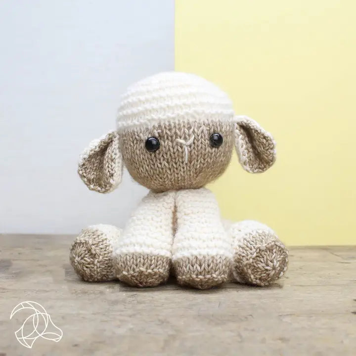 DIY Knitting Kit - Lore Lamb | Blended Yarn | Knitted Toy | 20 cm