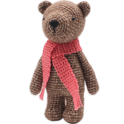 DIY Crochet Kit - Bobbi Bear | Blended Yarn | Amigurumi | 20 cm