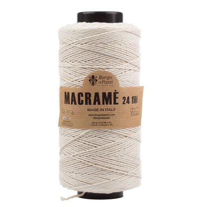 Borgo de' Pazzi Macramé Yarn | 24-Ply Twisted Cotton | 500g