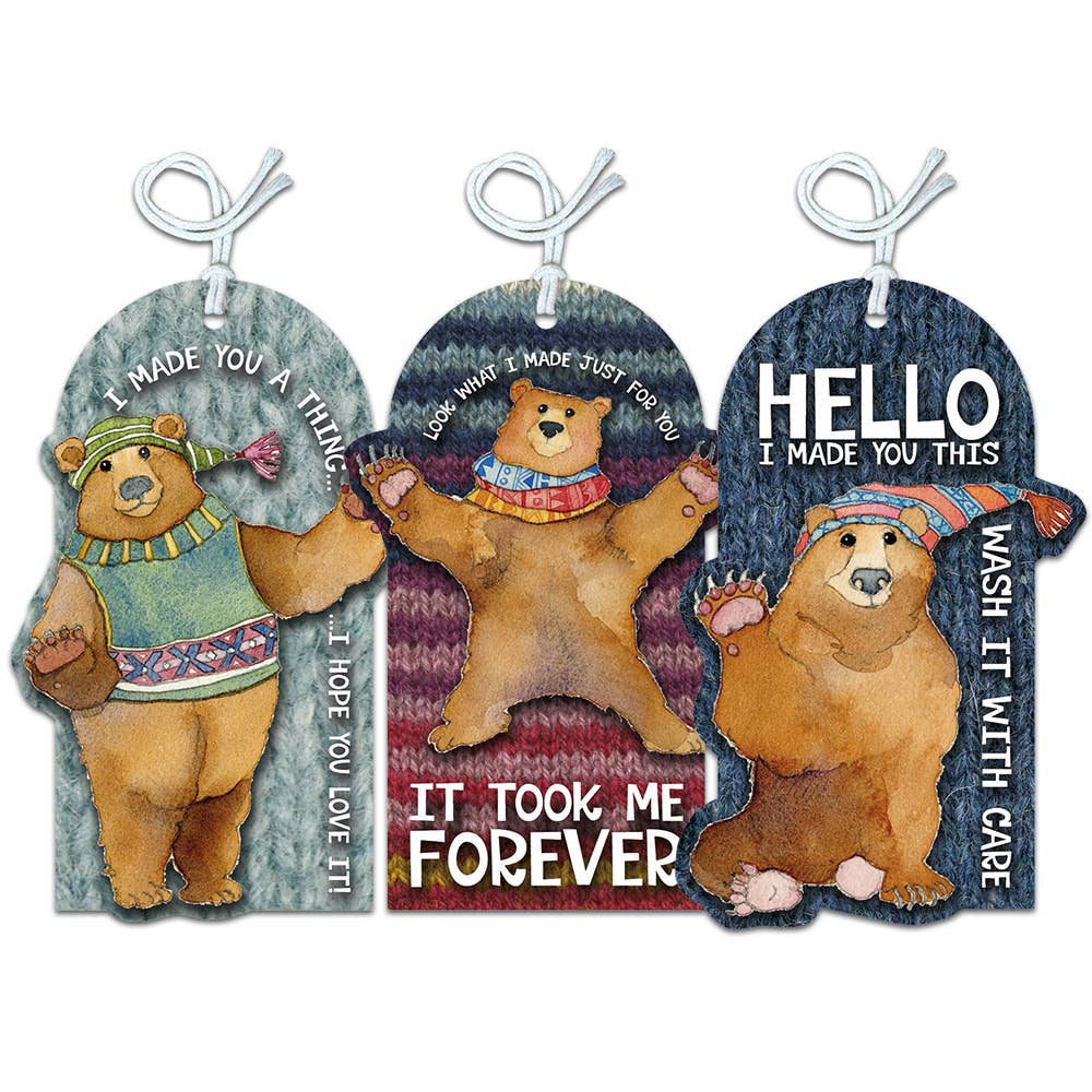 Emma Ball 'Woolly Bears' Crafting Tags | Pack of 12 | 3 Designs