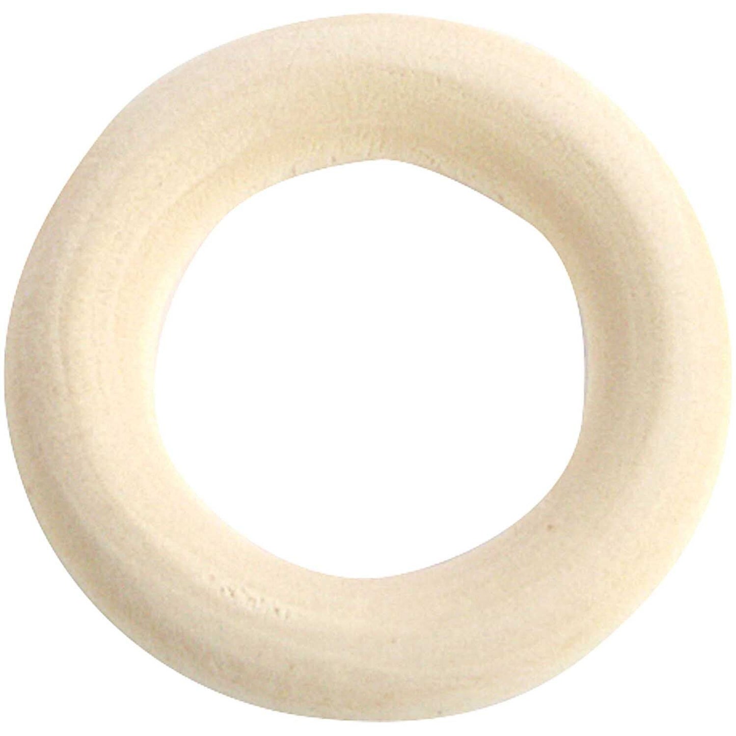 Natural Wooden Rings for Macrame, Crochet & Craft | 85mm | Pack of 2