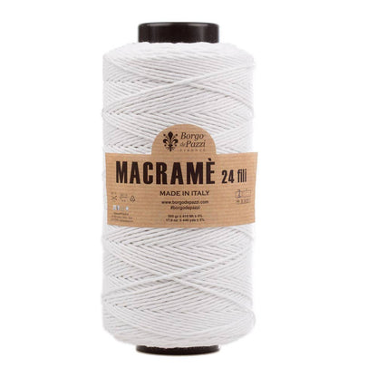Borgo de' Pazzi Macramé Yarn | 24-Ply Twisted Cotton | 500g