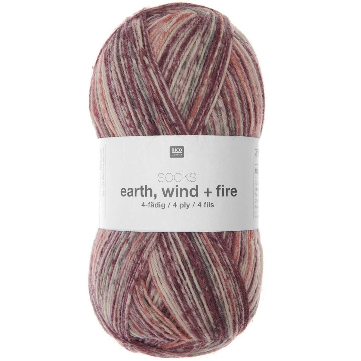Socks Earth + Wind + Fire | 75% Virgin Wool, 25% Polyamide | 4-Ply | 100g