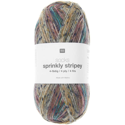 Socks Sprinkly Stripey 4-Ply Yarn 100g 400m