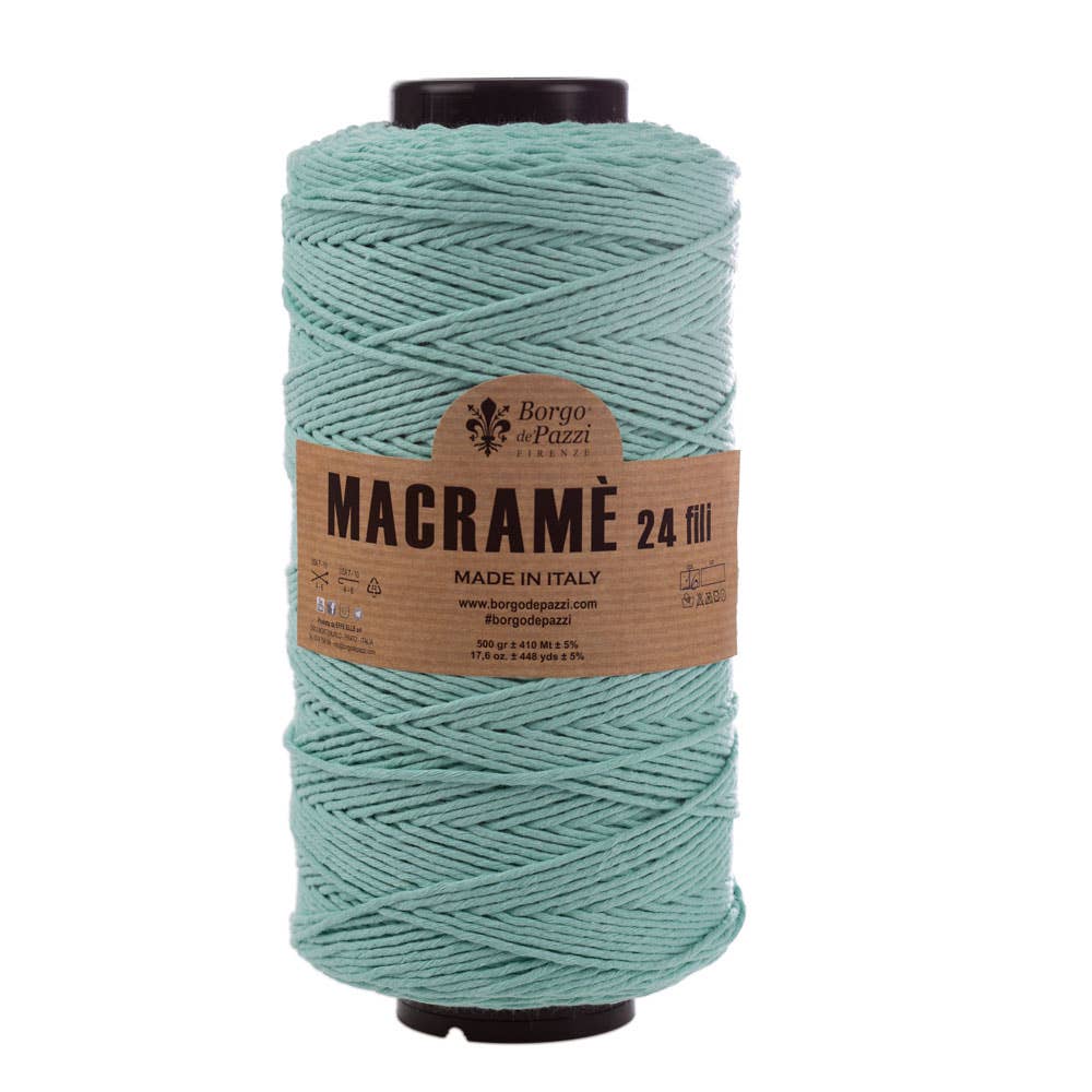 Borgo de' Pazzi Macramé Yarn | 24-Ply Twisted Cotton | 500g