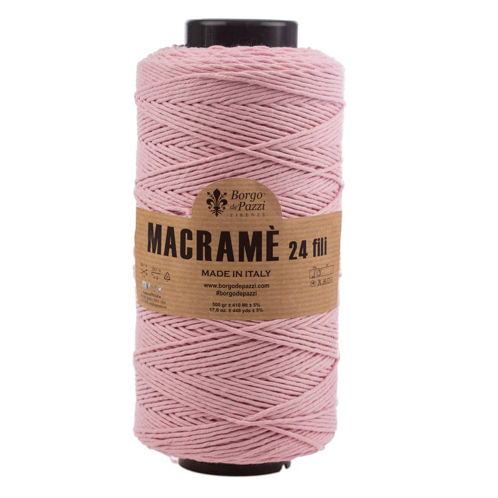 Borgo de' Pazzi Macramé Yarn | 24-Ply Twisted Cotton | 500g
