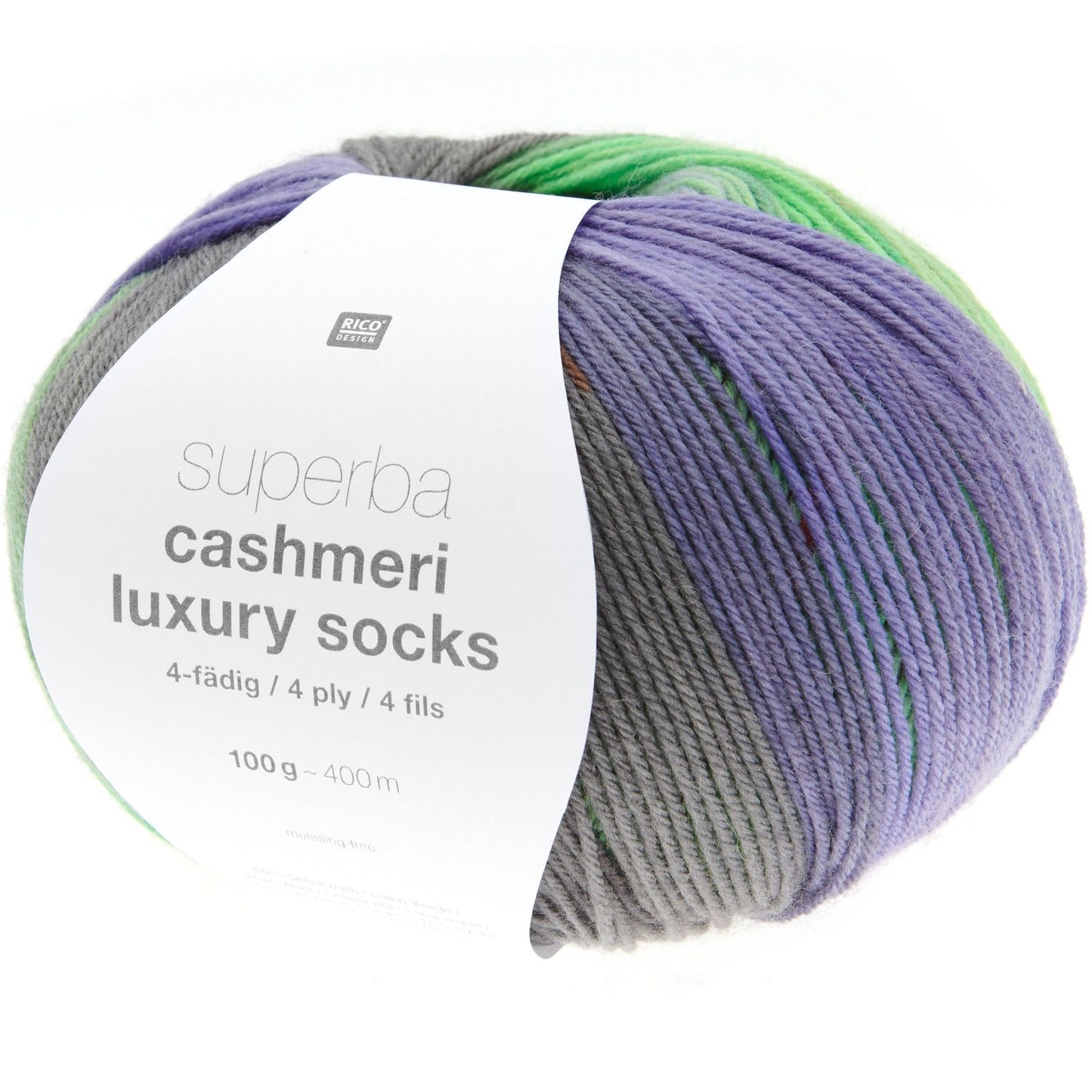 Superba Cashmeri Luxury Sock Yarn | 65% Wool, 10% Cashmere | 100g