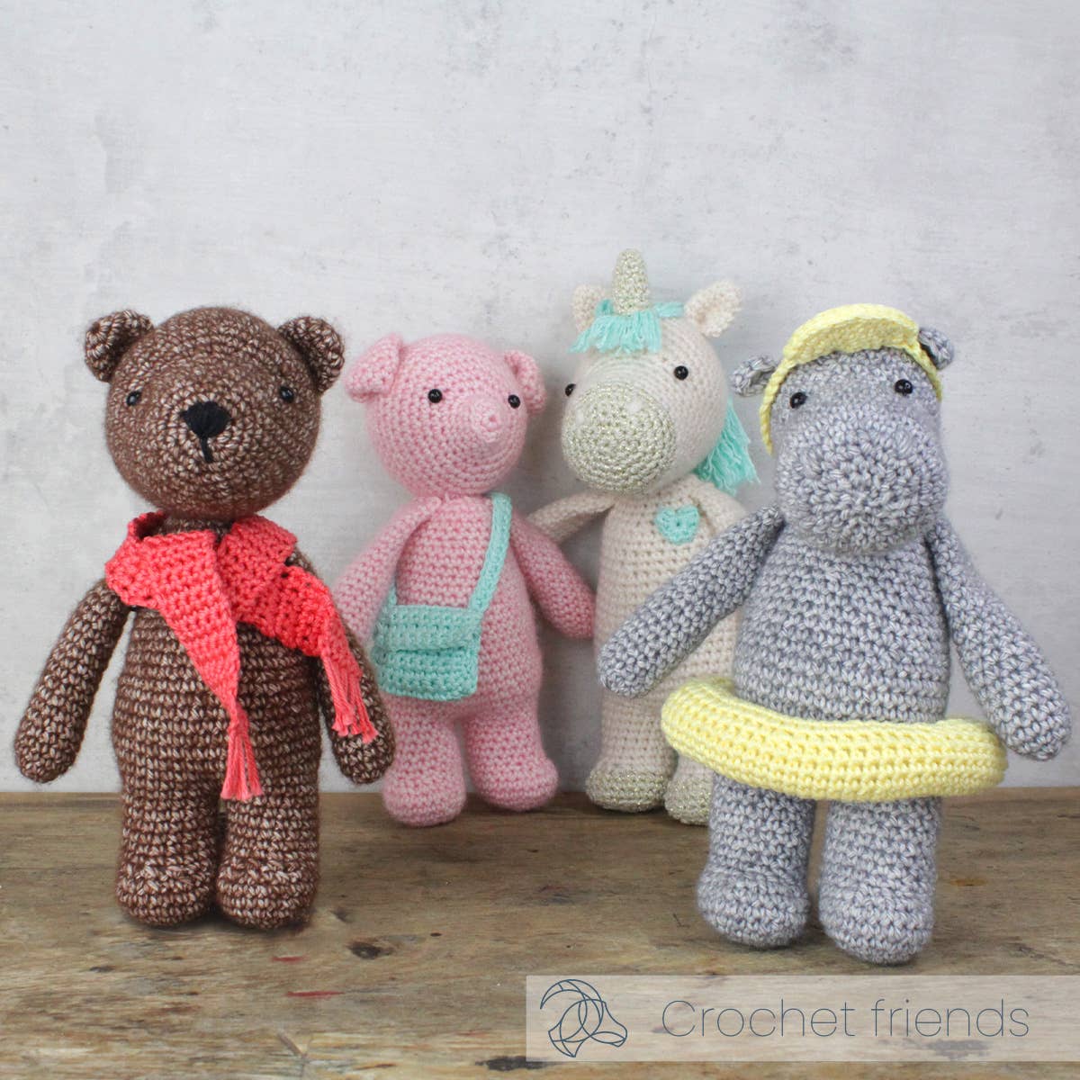 DIY Crochet Kit - Bobbi Bear | Blended Yarn | Amigurumi | 20 cm