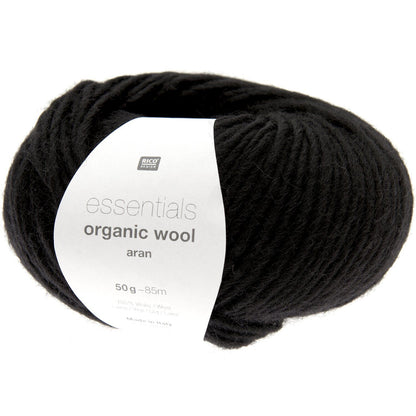 Essentials Organic Wool Aran | 100% Organic Virgin Wool | 50g / 85m