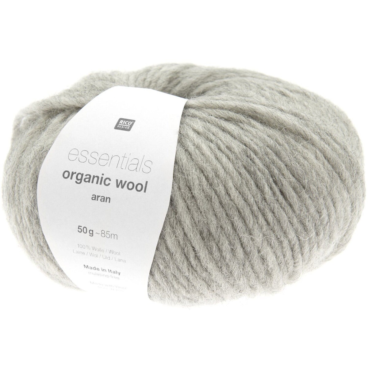 Essentials Organic Wool Aran | 100% Organic Virgin Wool | 50g / 85m