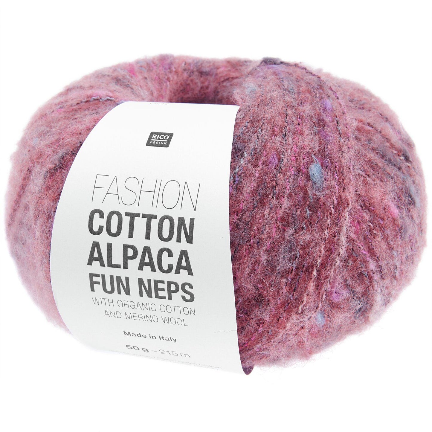 Fashion Cotton Alpaca Fun Neps | 38% Organic Cotton, 17% Alpaca, 13% Merino | 50g / 215m