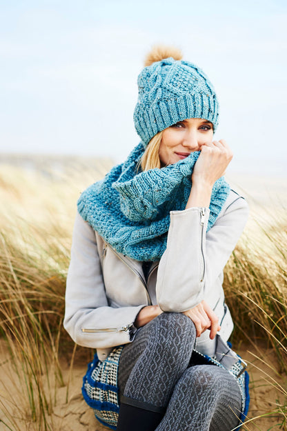 Cardigan , Snood & Hat