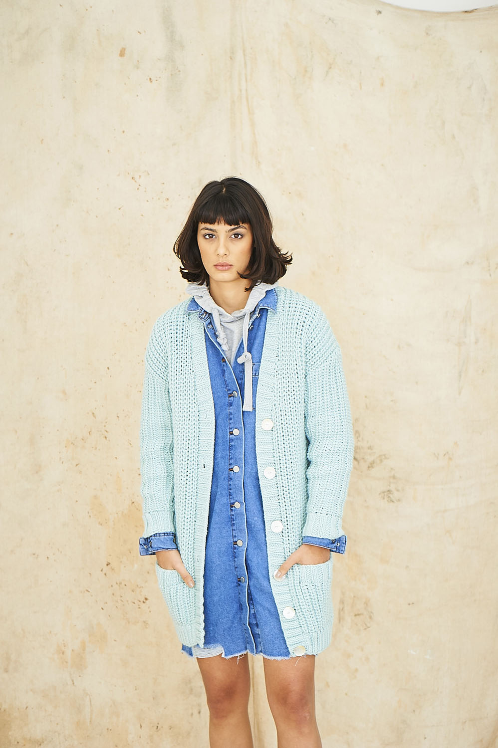 Ladies Cardigan knitting pattern 9772