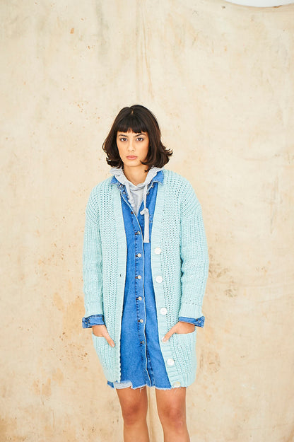Ladies Cardigan knitting pattern 9772