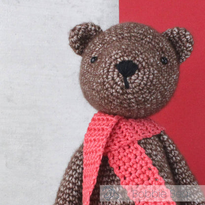 DIY Crochet Kit - Bobbi Bear | Blended Yarn | Amigurumi | 20 cm